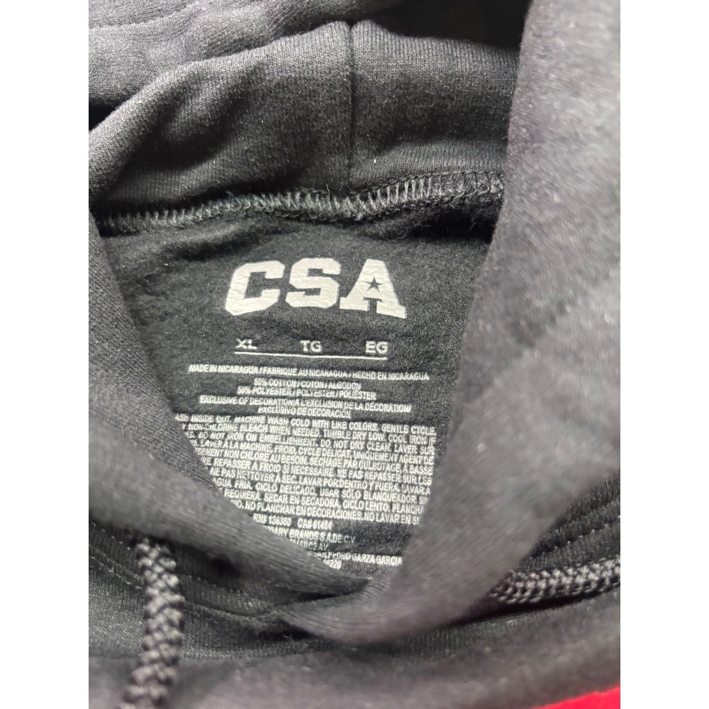 NBA Chicago Bulls Mens XL Black Graphic Pullover Hoodie NWT CSA - Picture 4 of 5
